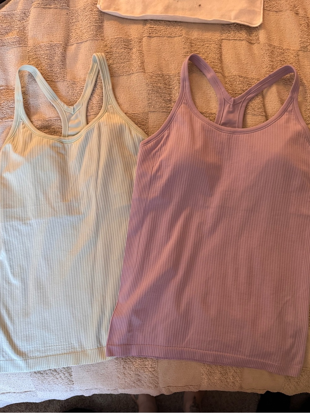 Lululemon ebb to street Tank Tops- Lavender and mint